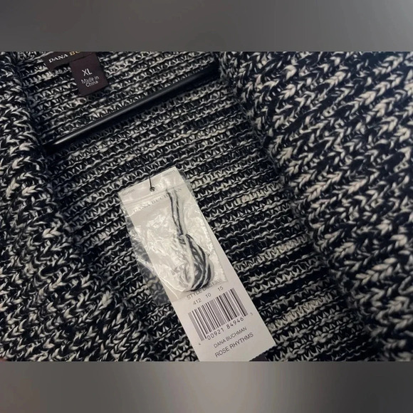 Dana Buchman marbled cardigan office classic career holiday cotton preppy - Picture 3 of 5